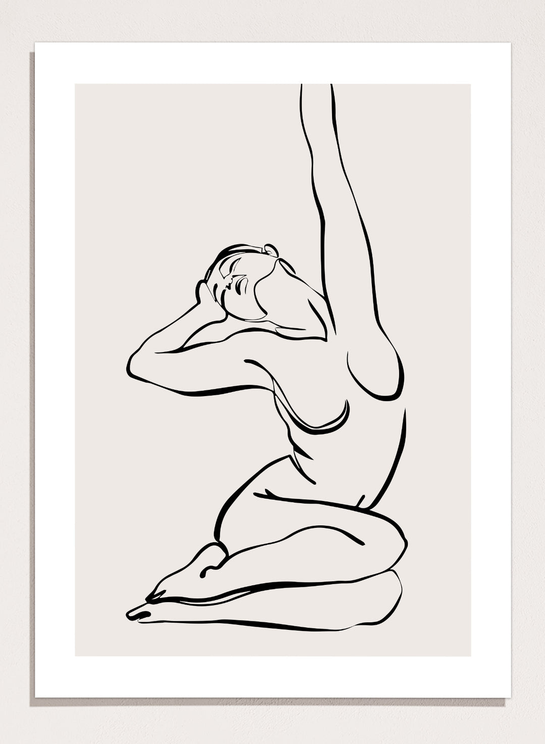 Silhouette Line Art Print