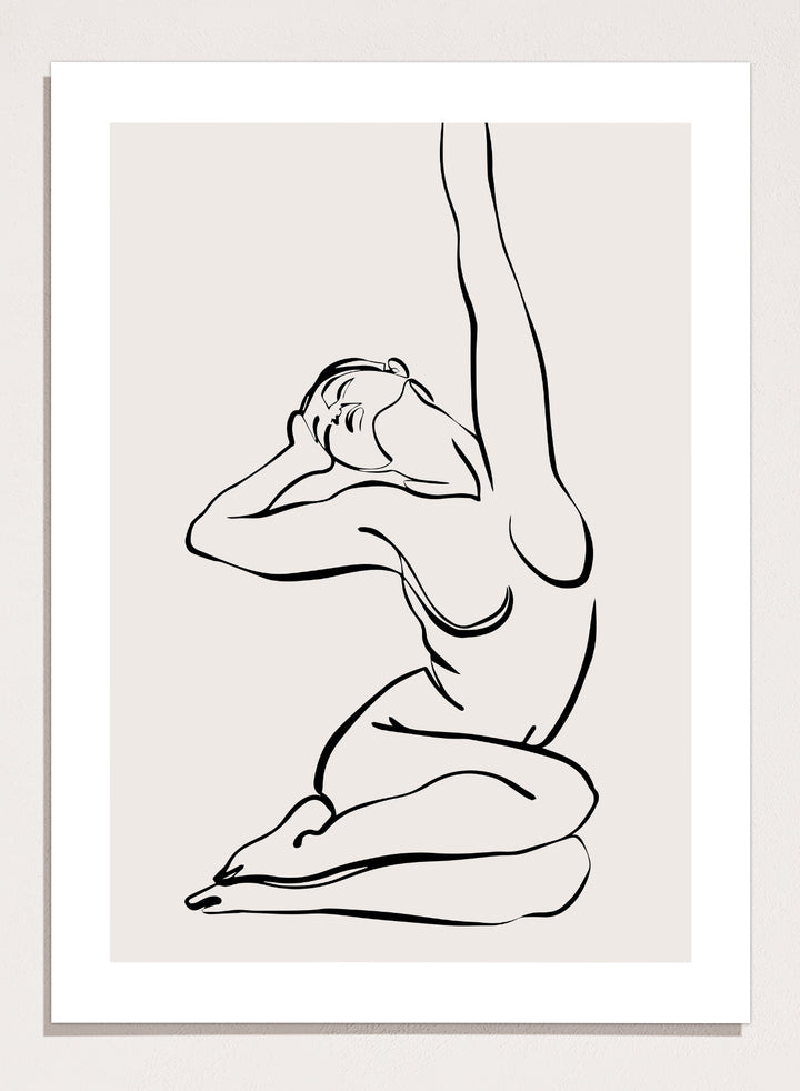 Silhouette Line Art Print