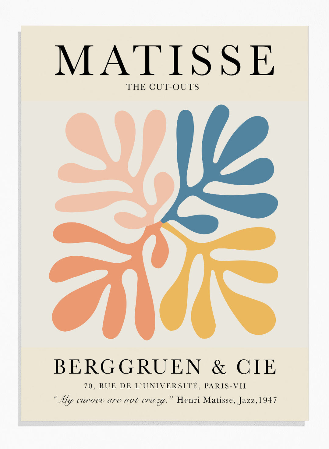 The Cut-Outs by Henri Matisse Print