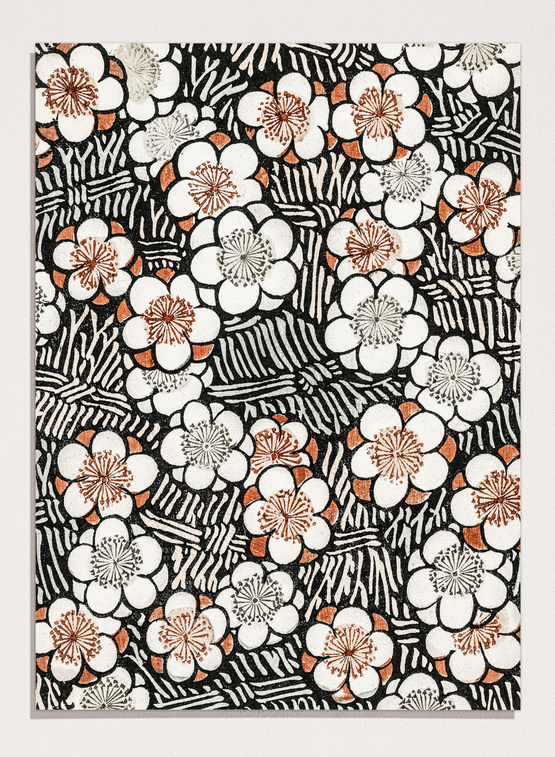 Watanabe Seitei Floral Pattern Art Print