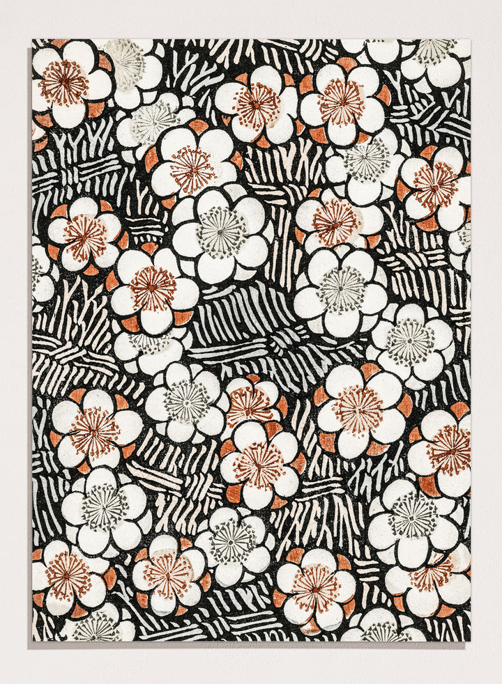 Watanabe Seitei Floral Pattern Art Print