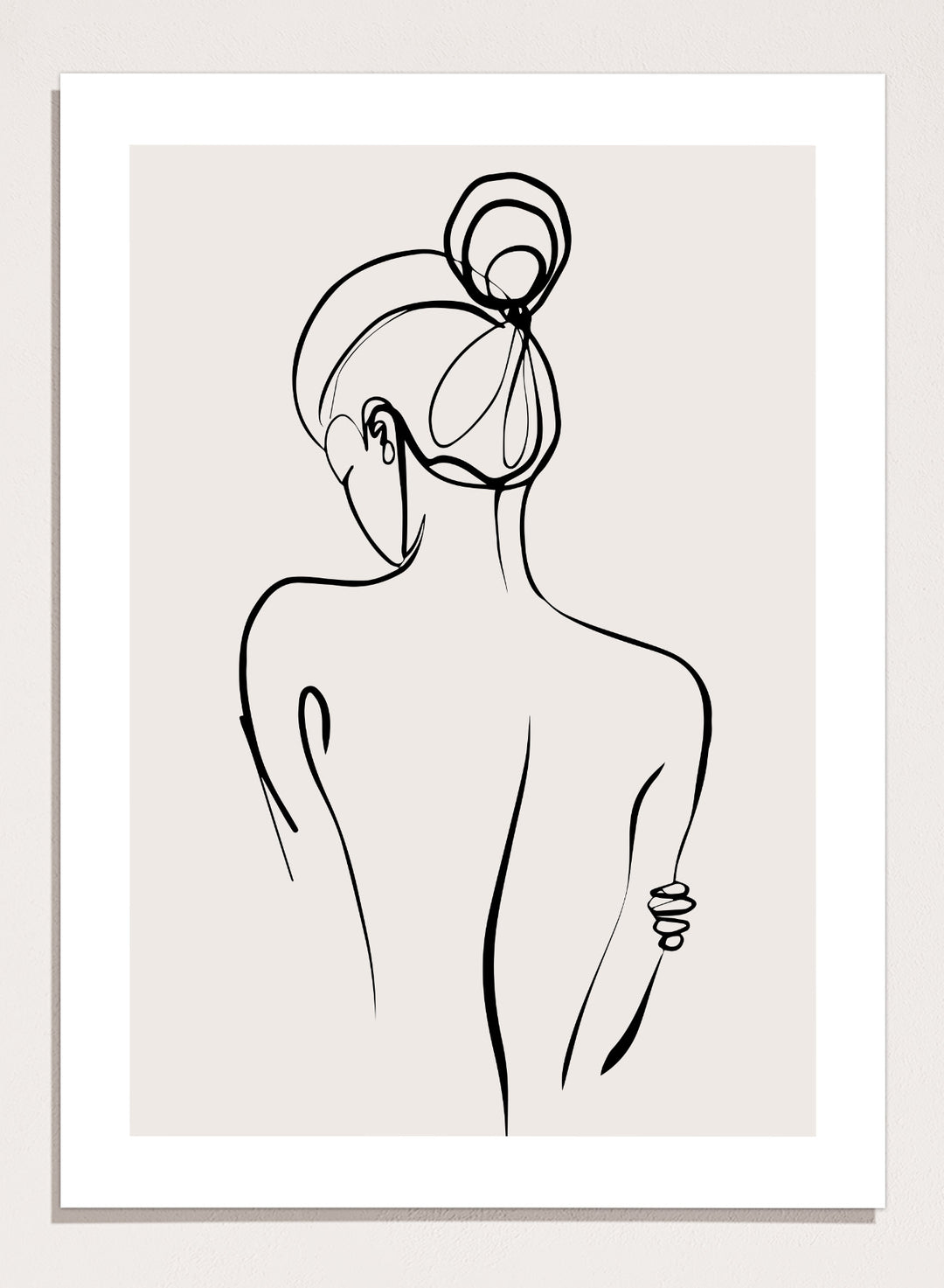 Silhouette Line Art Print