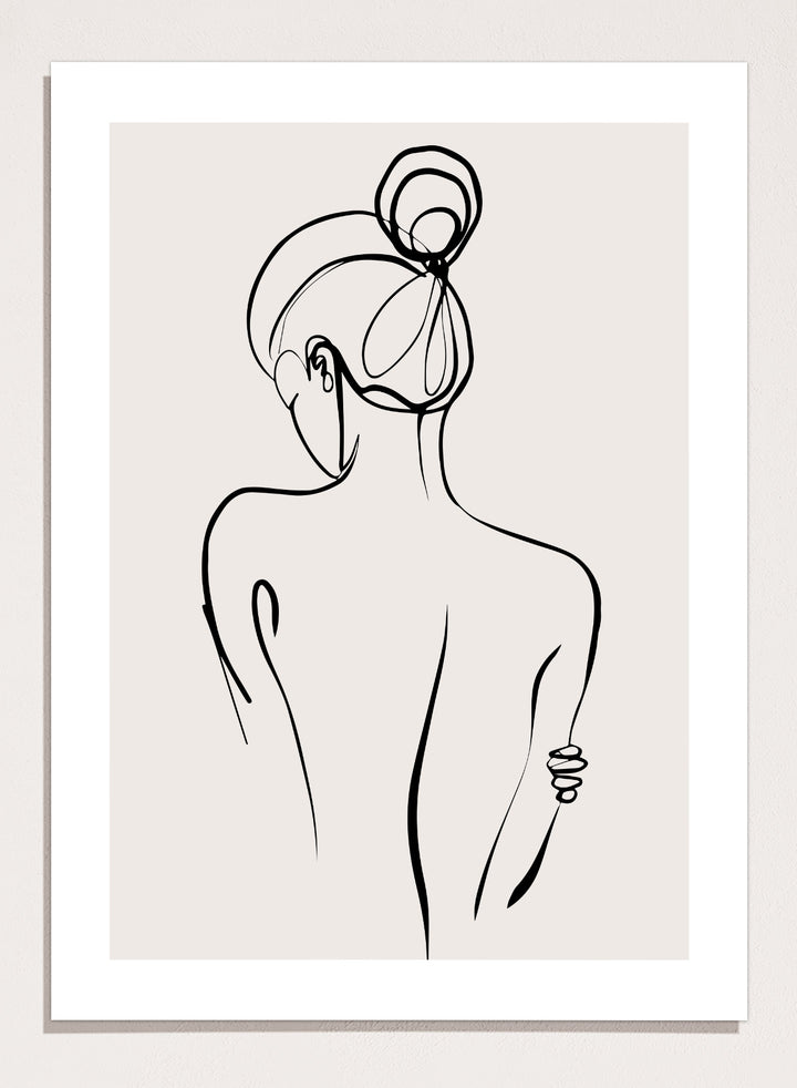Silhouette Line Art Print