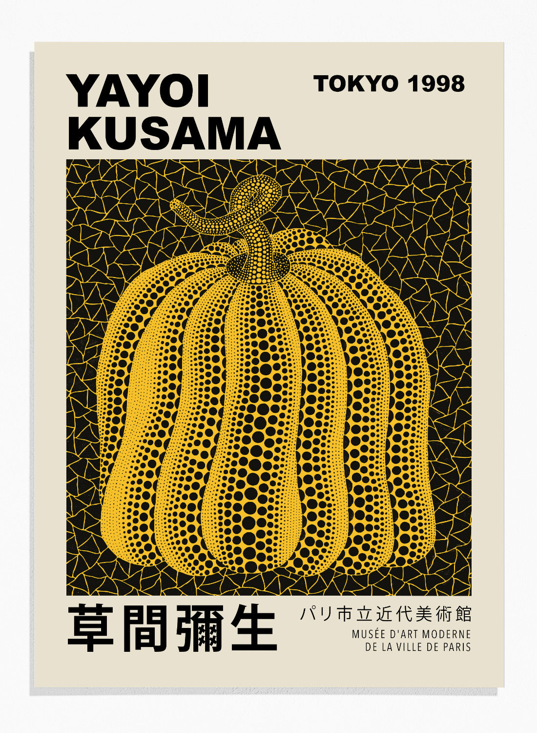 Yayoi Kusama 草間彌生 Pumpkin Forever Exhibition Poster Japanese