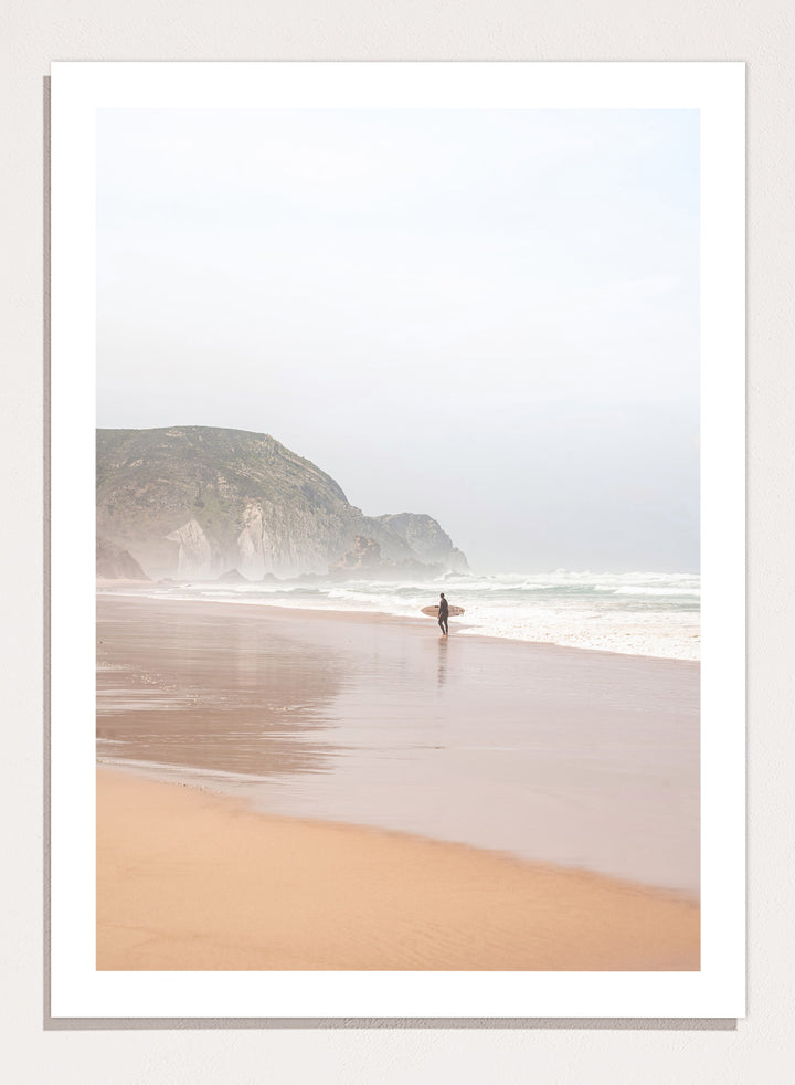 Henrike Schenk - Misty Morning Surfer Art Print
