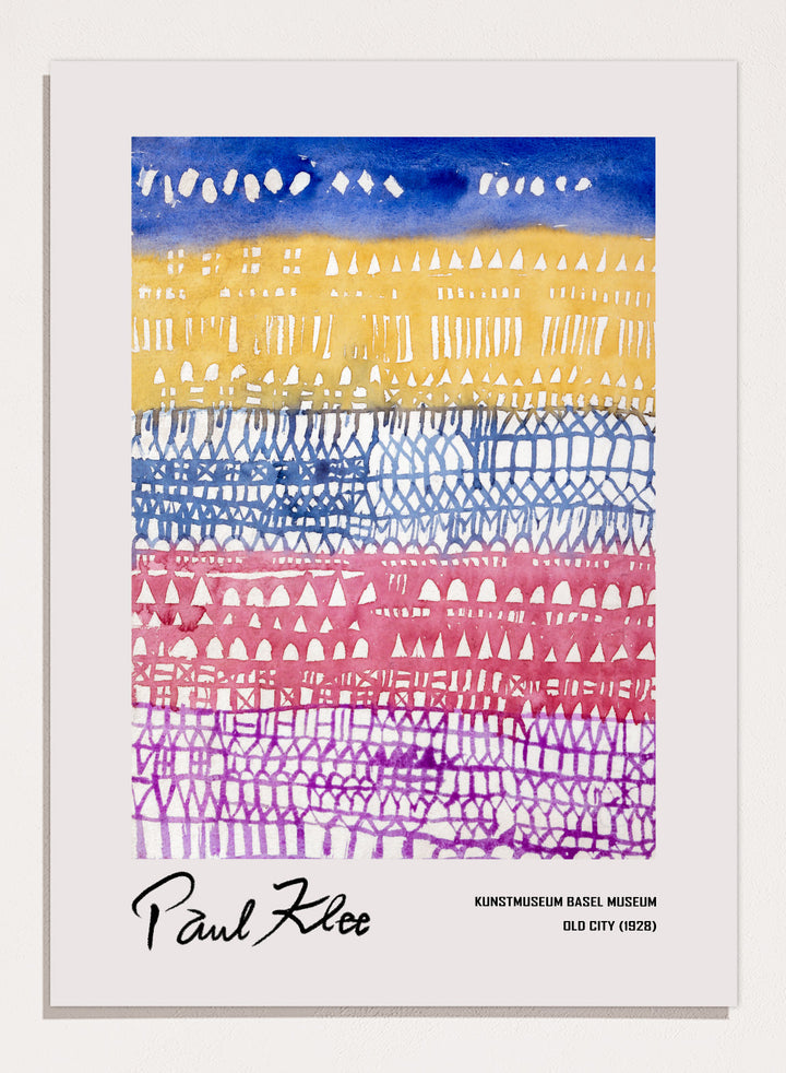 Paul Klee Old City 1928 Art Print
