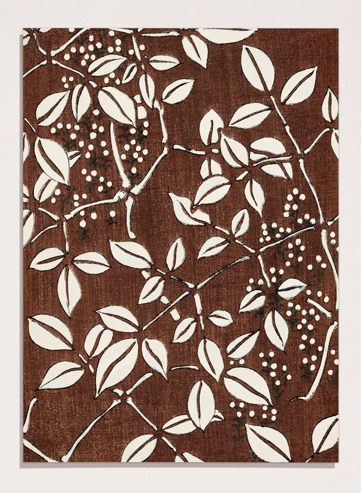 Watanabe Seitei Leaf Pattern Art Print