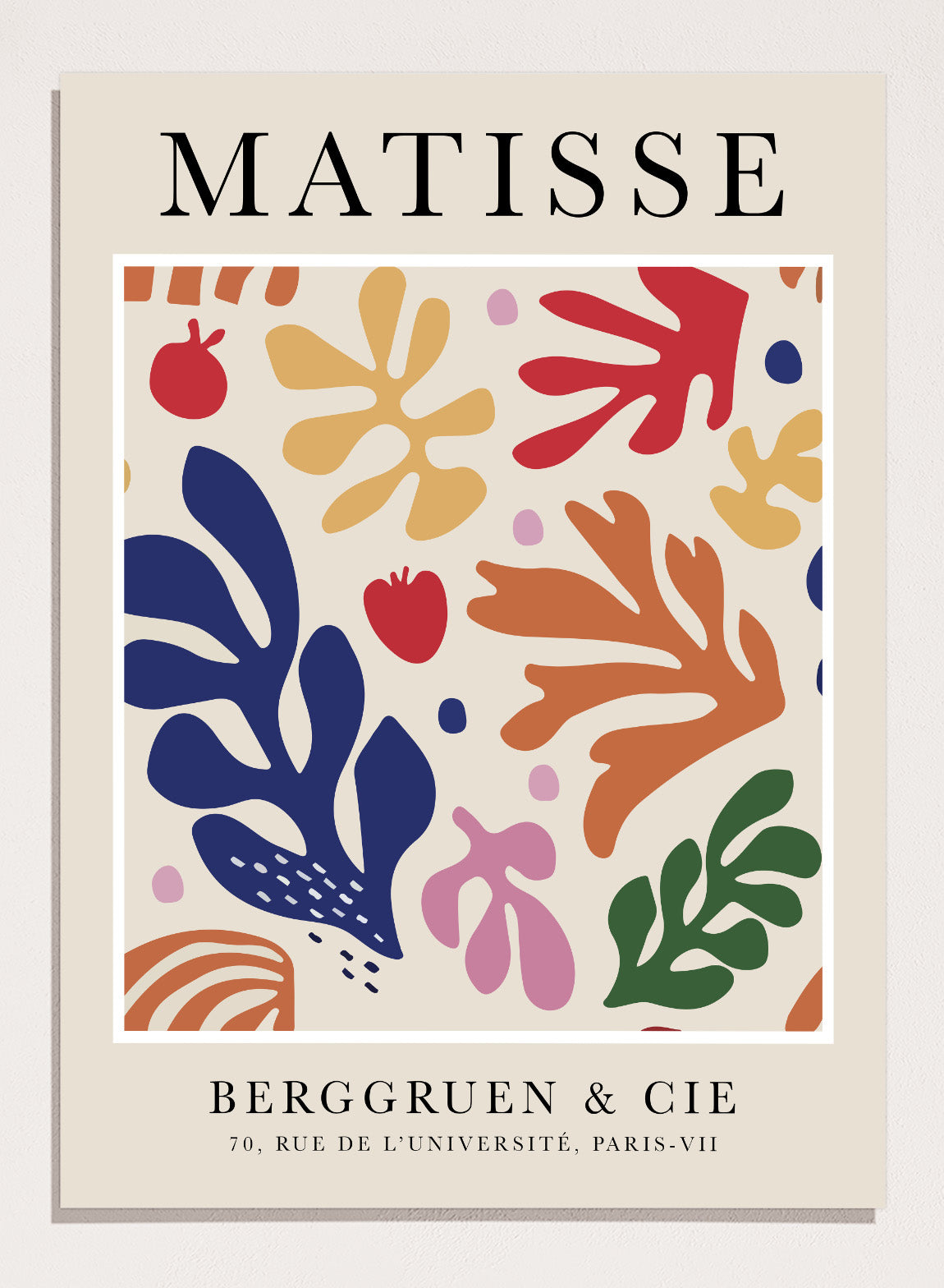 Matisse リーフデザイン 大判絵画　70×70cm Matisse リーフデザイン 大判絵画 70×70cm 【公式通販】