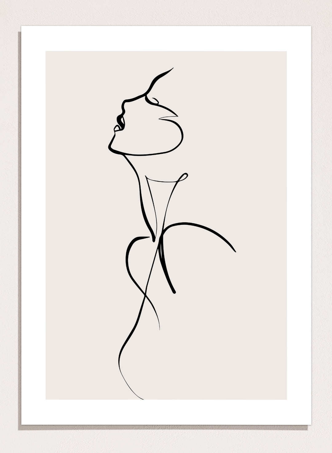 Silhouette Line Art Print