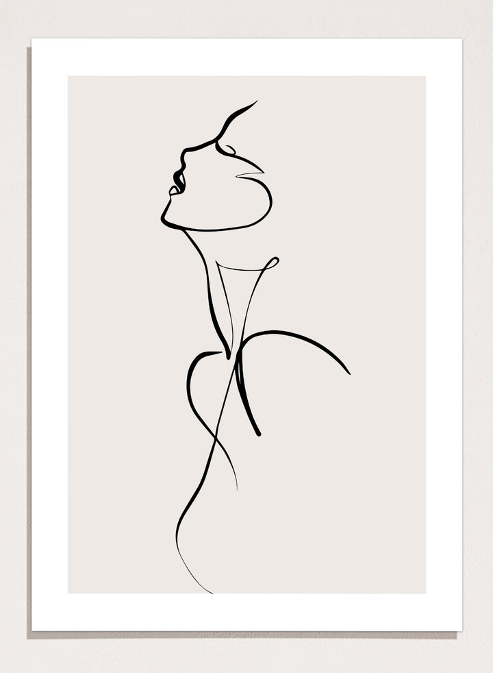 Silhouette Line Art Print