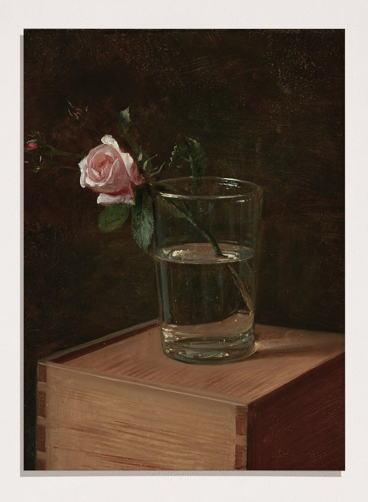 "Rose in a Glass" Art Print