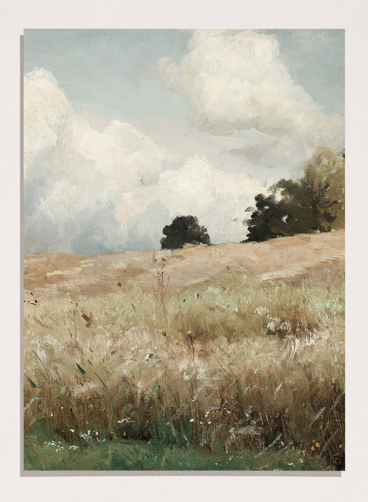 "Sädesfält, Landscape Study" Art Print