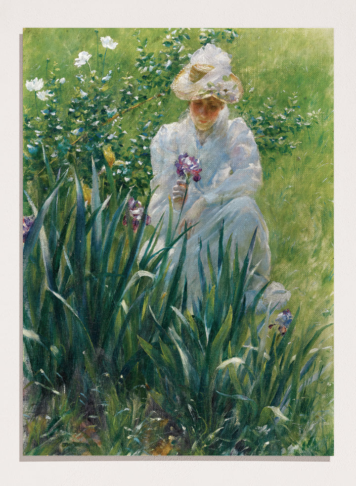 "The Iris Bed" Art Print