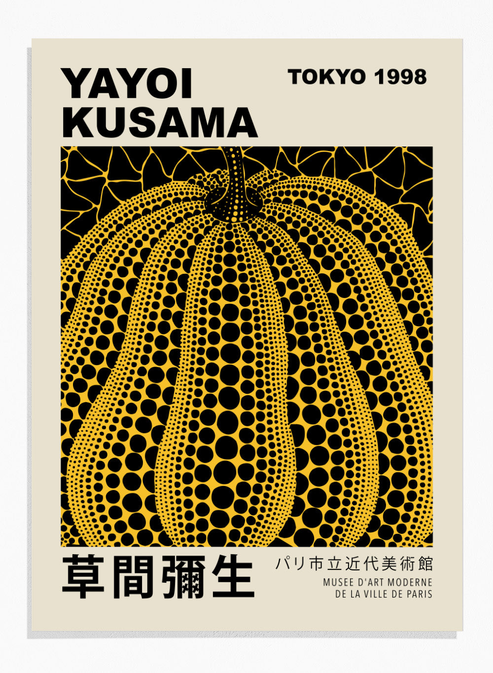 Yayoi Kusama 草間彌生 Pumpkin Forever Exhibition Poster Japanese