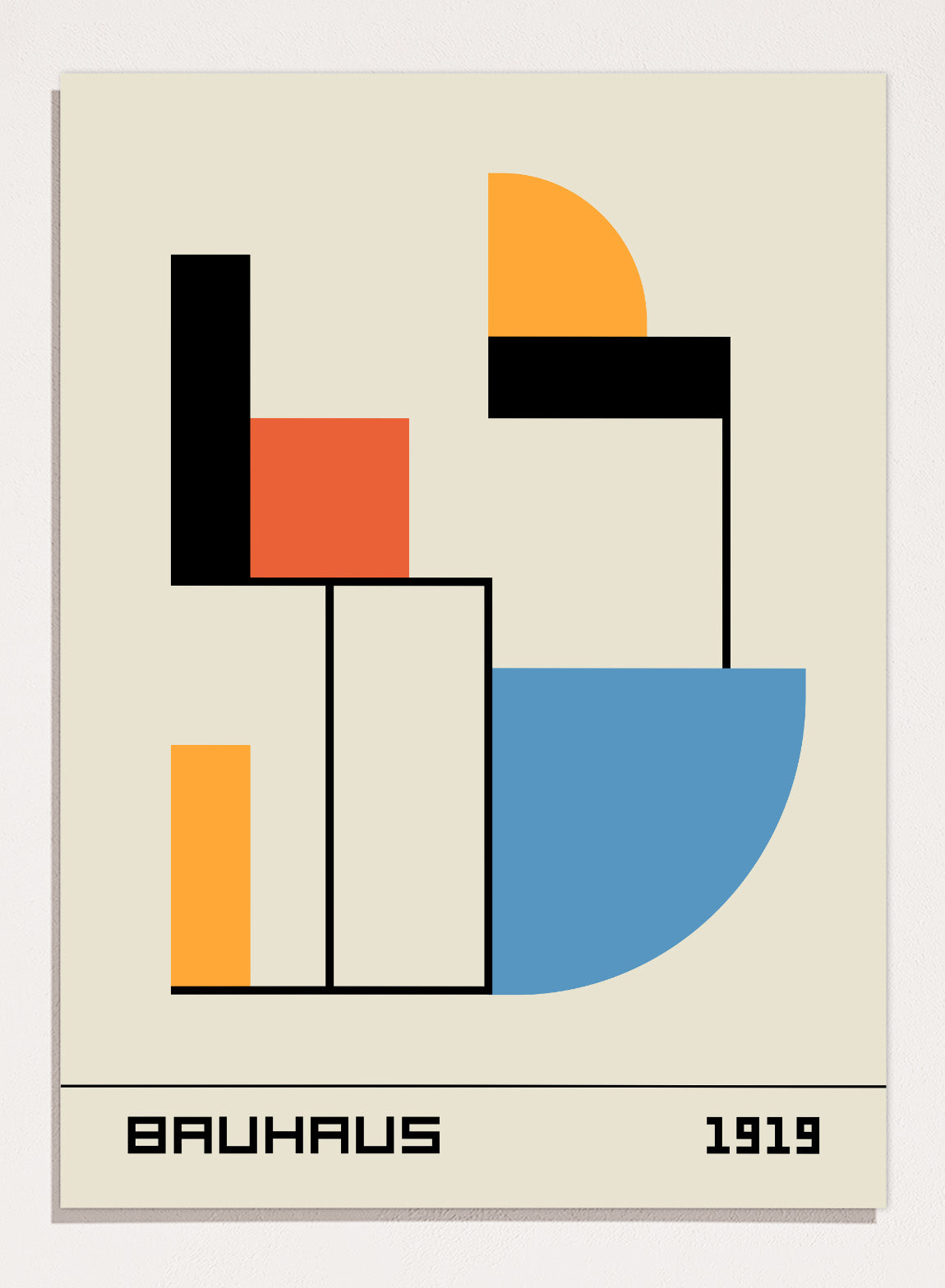 Bauhaus Geometric Shapes 1919 Art Print | Bauhaus Ausstellung