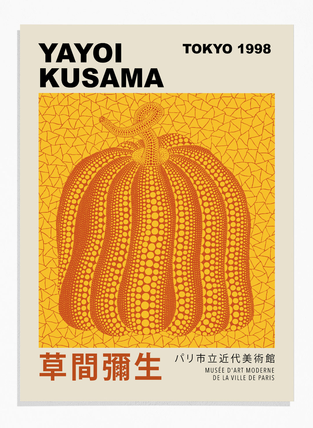 Pumpkin Forever Inspired by Yayoi Kusama Art Print