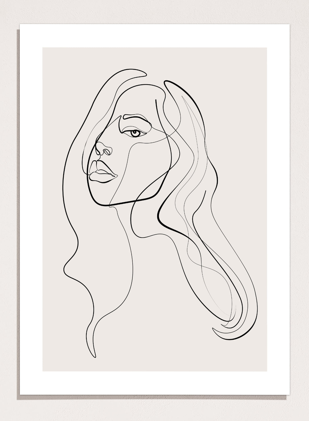 Silhouette Line Art Print