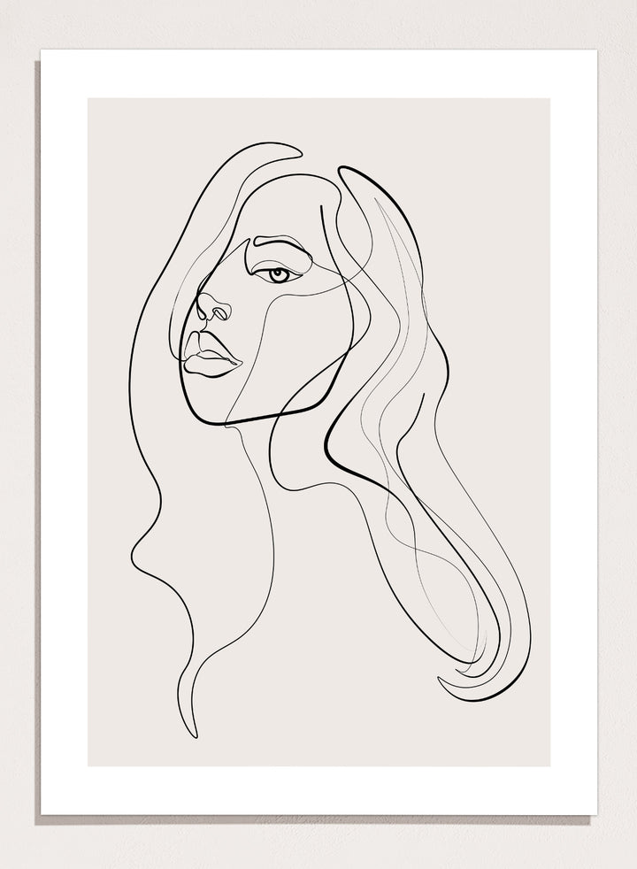 Silhouette Line Art Print