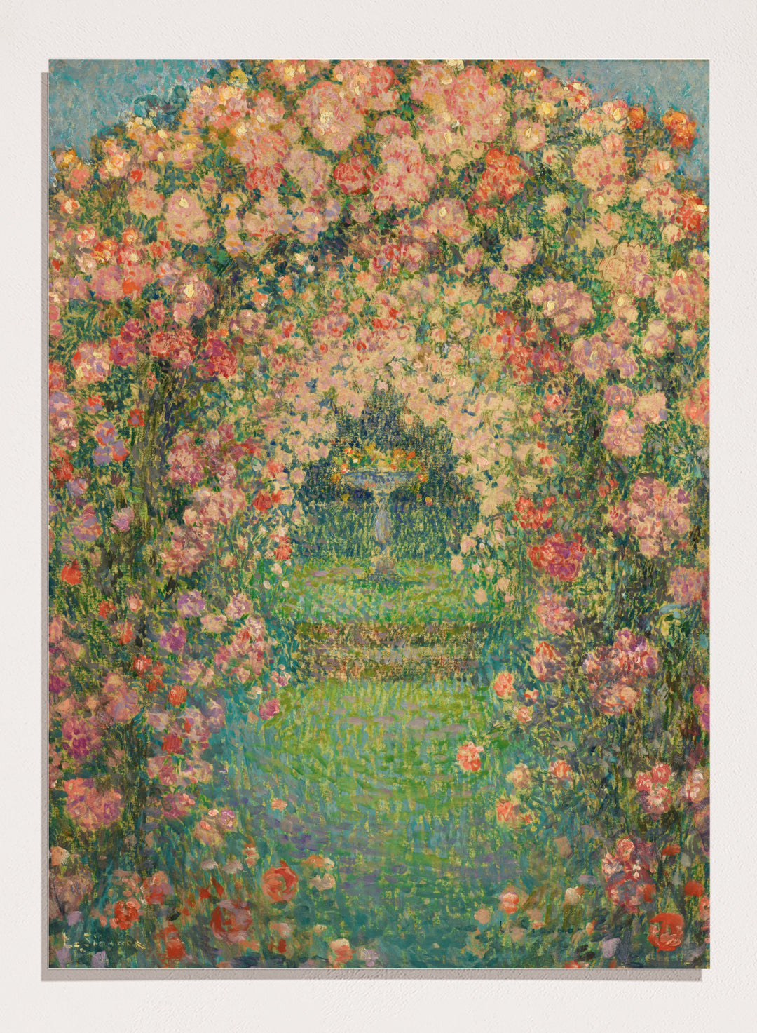 "The Rose Garden, Gerberoy" Art Print