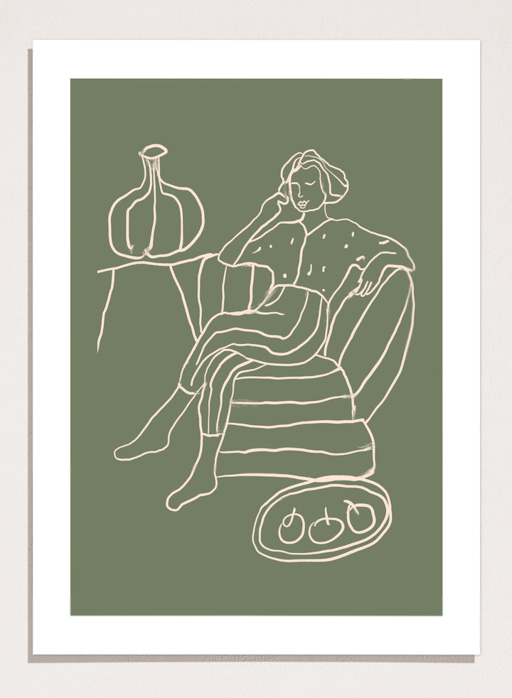 'The Recline' Aesthetic Art Print