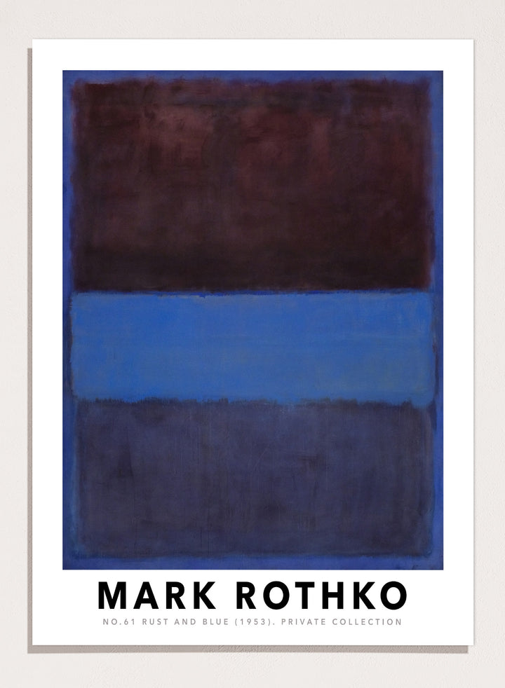 Mark Rothko No. 61 Rust and Blue 1953 Art Print