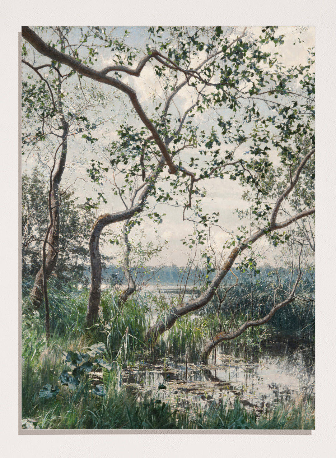 "Water Vegetation, Motif from Östergötland" Art Print