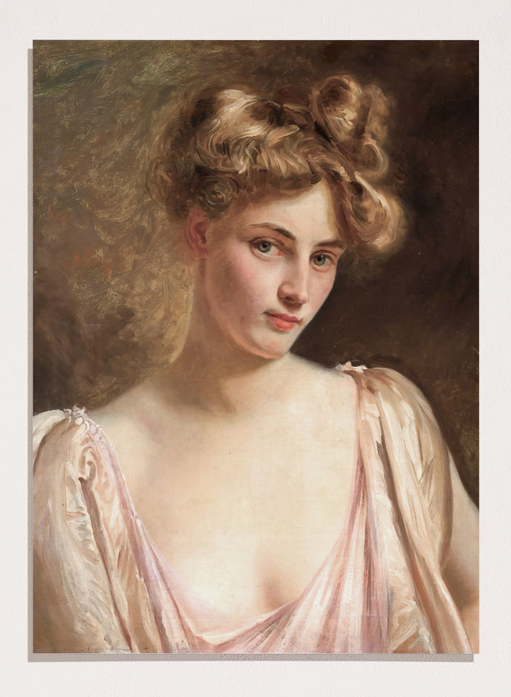 "A Blonde Beauty" Art Print