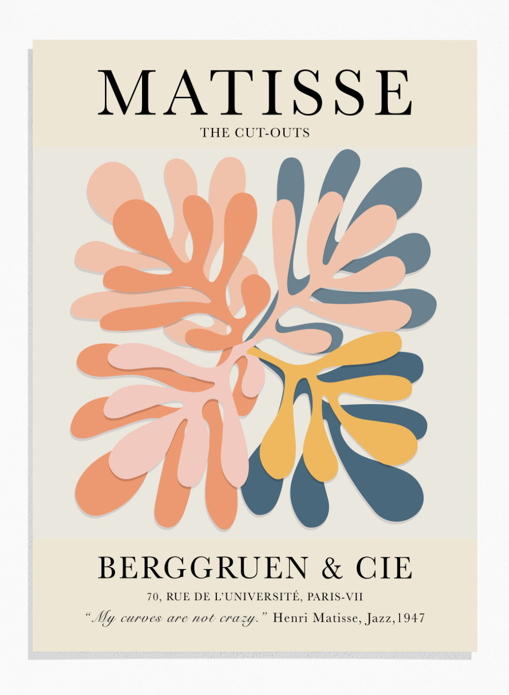 Henri Matisse The Cut-Outs Wall Art Print | Vintage Exhibition