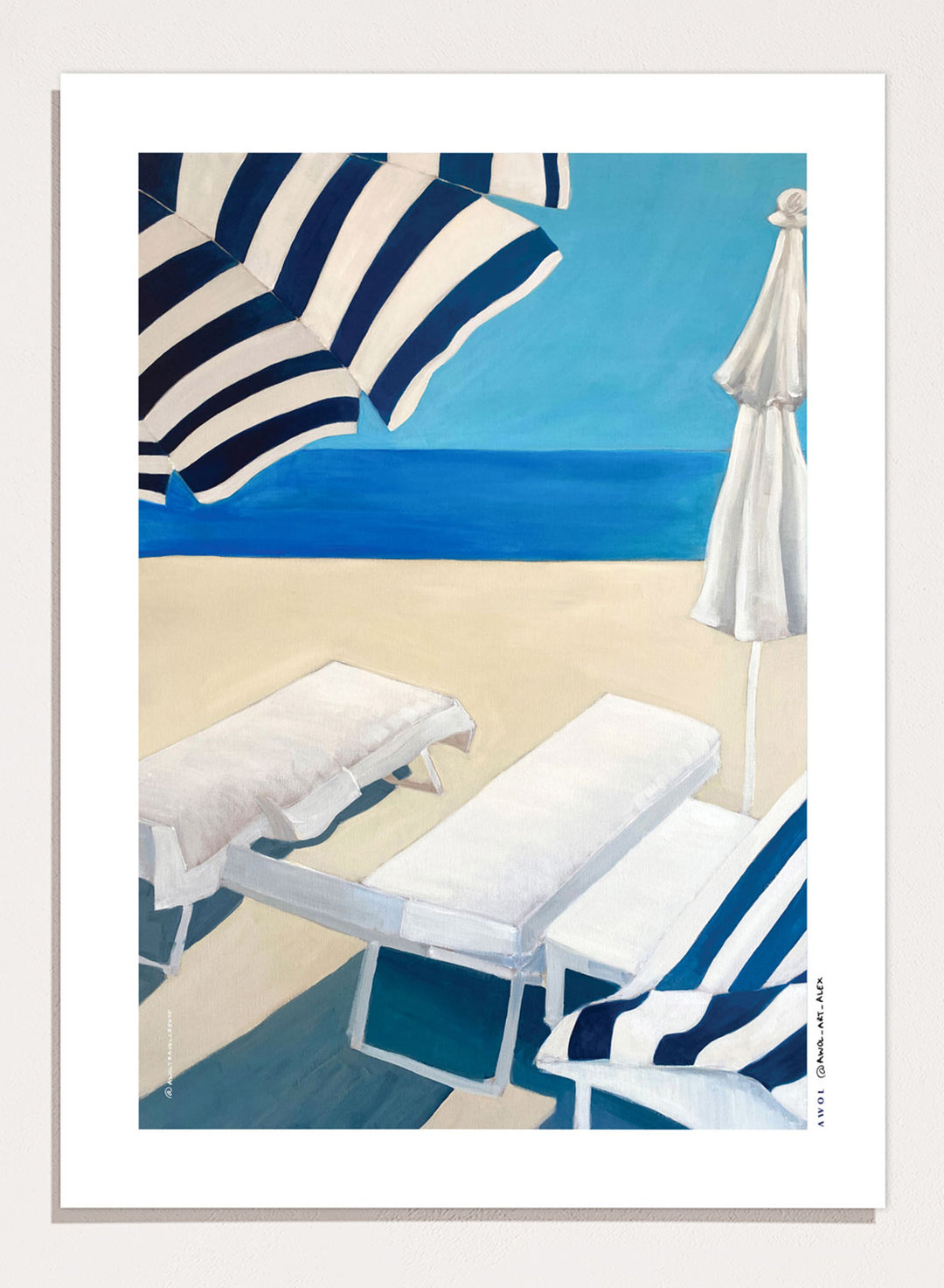 Awol Art Alex - Summer Beach Getaway Art Print