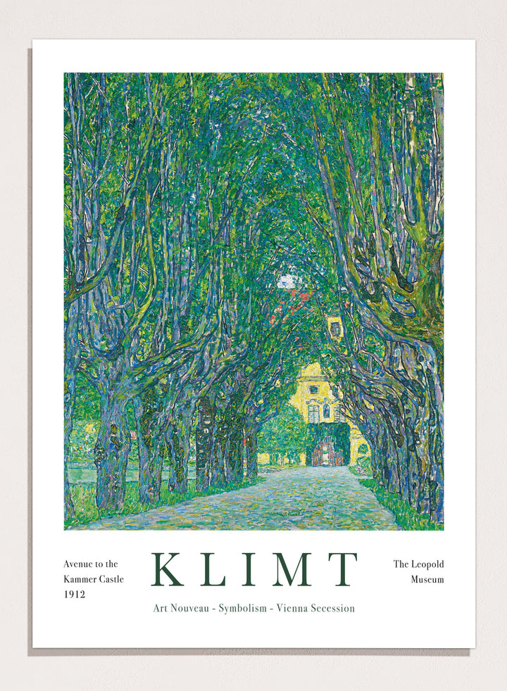 Gustav Klimt Avenue to the Kammer Castle 1912 Art Print
