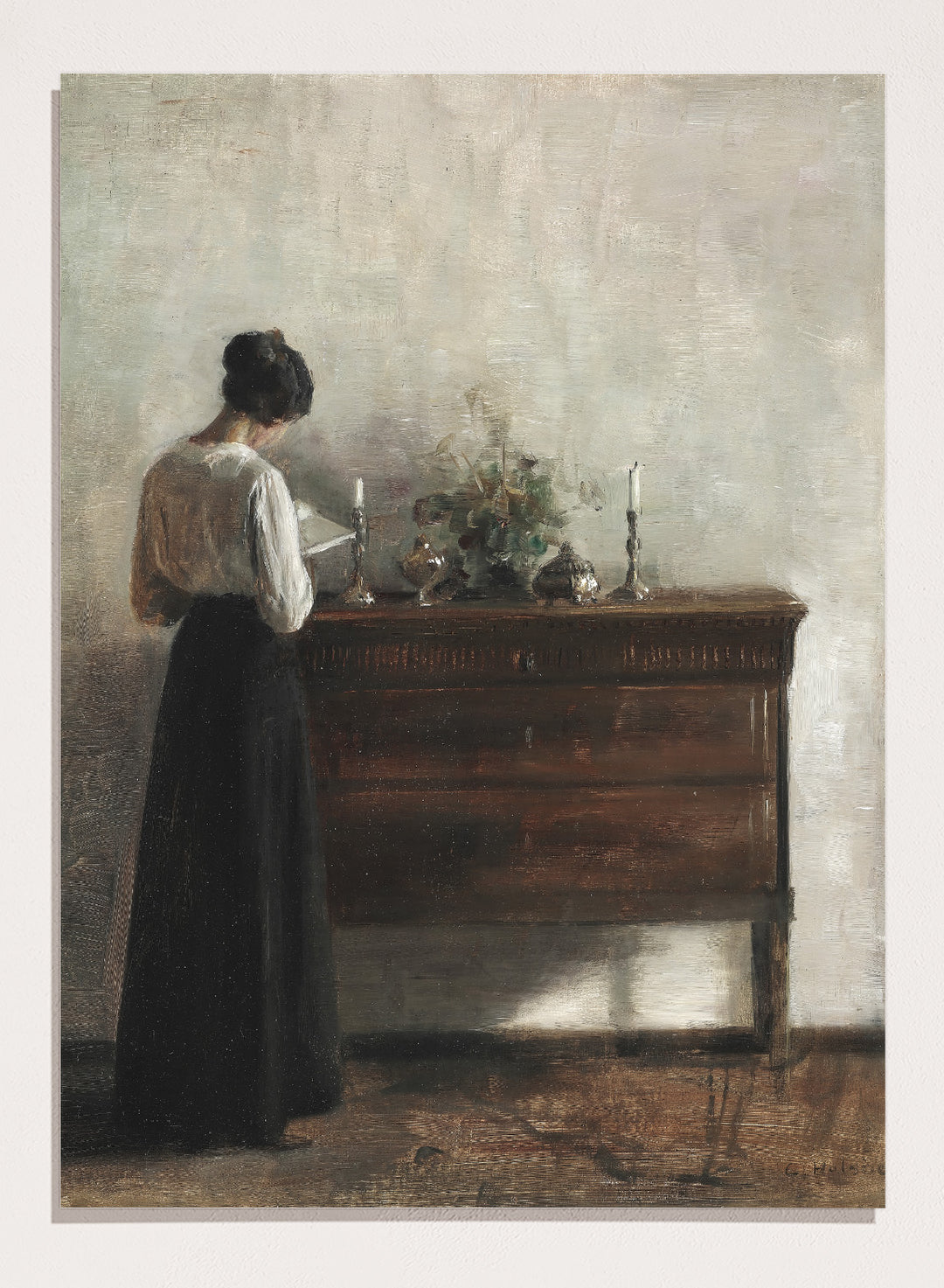 "Interior with the Artist's Wife" Art Print