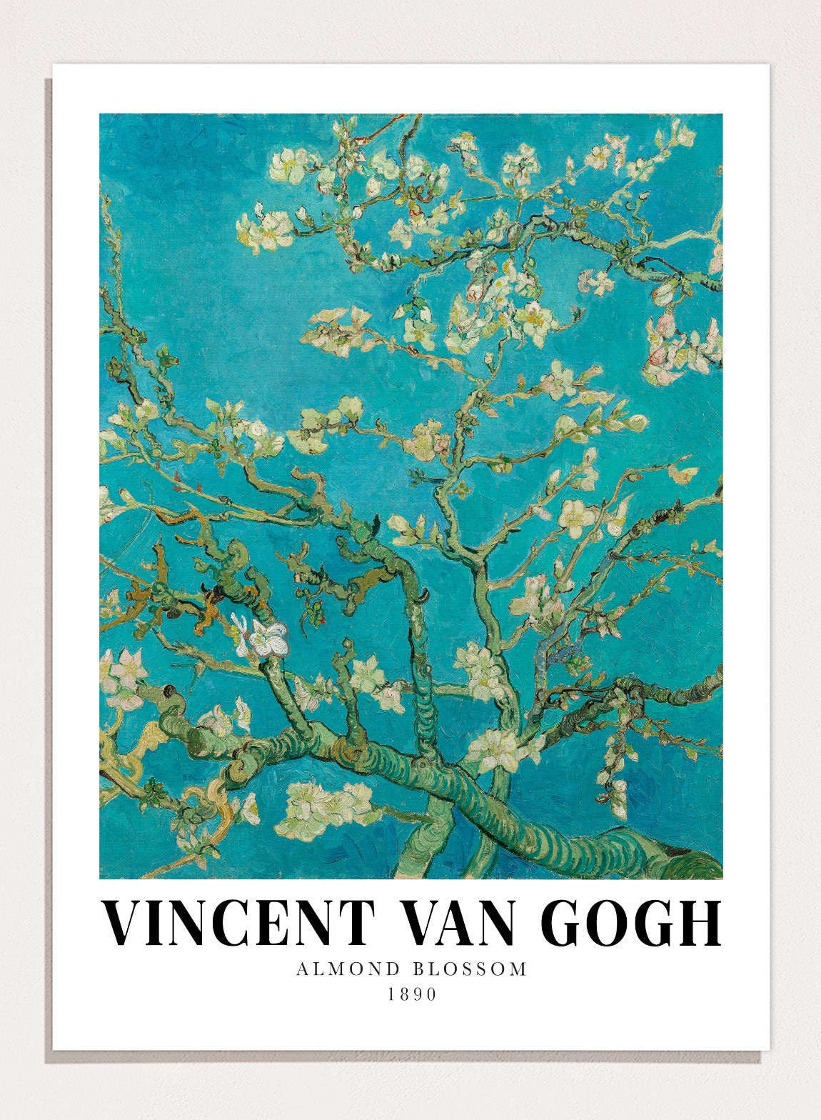 Vincent Van Gogh Almond Blossom 1890 Vintage Exhibition Poster Art
