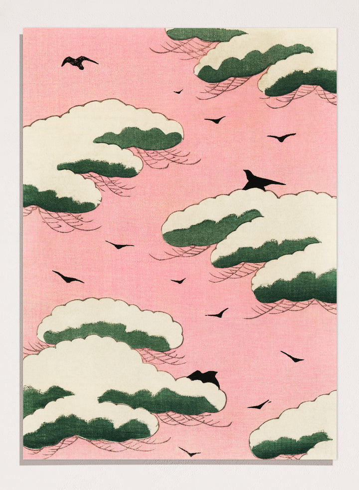 Watanabe Seitei Pink Sky Art Print