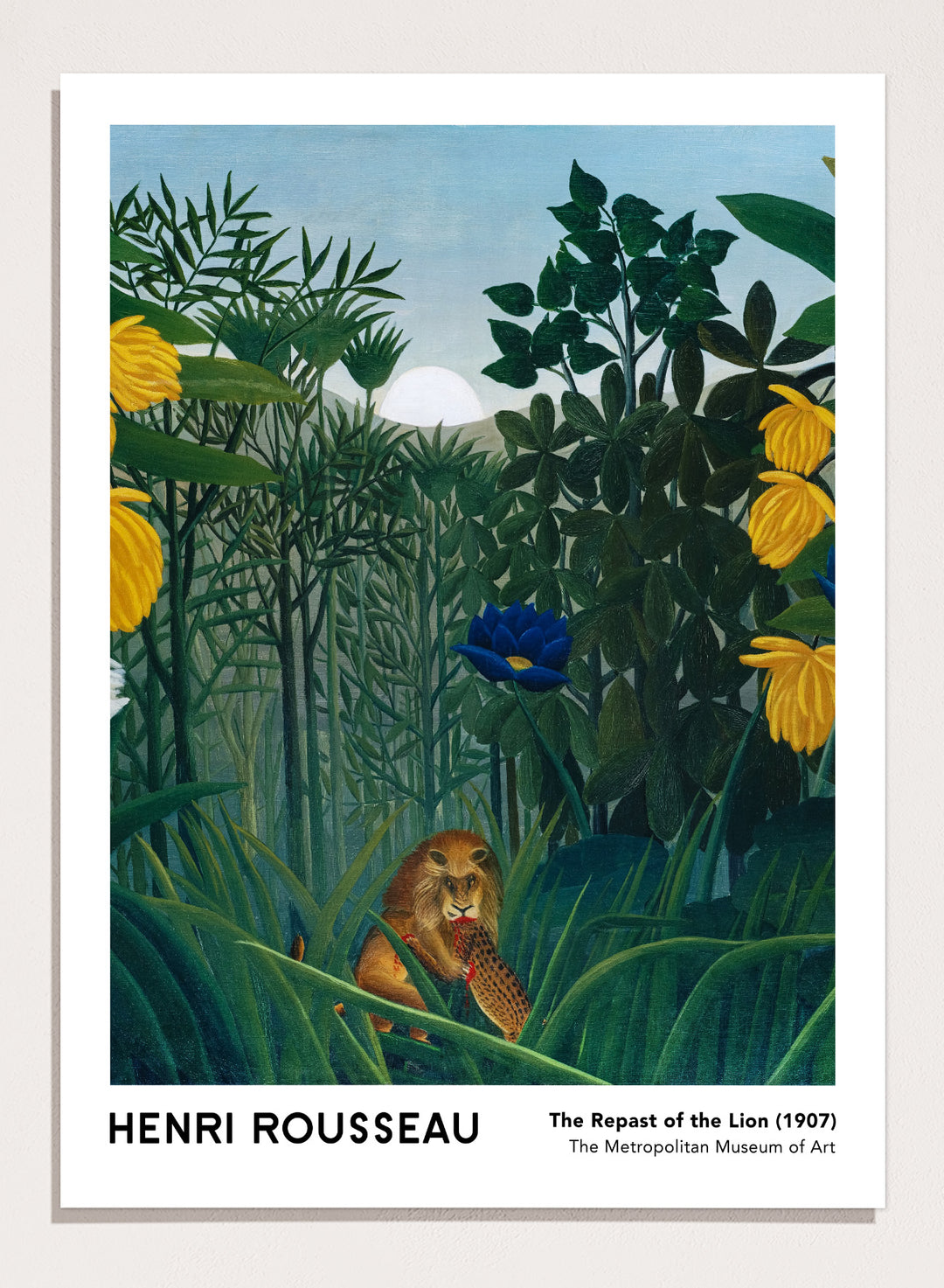 Henri Rousseau The Repast of the Lion 1907 Art Print