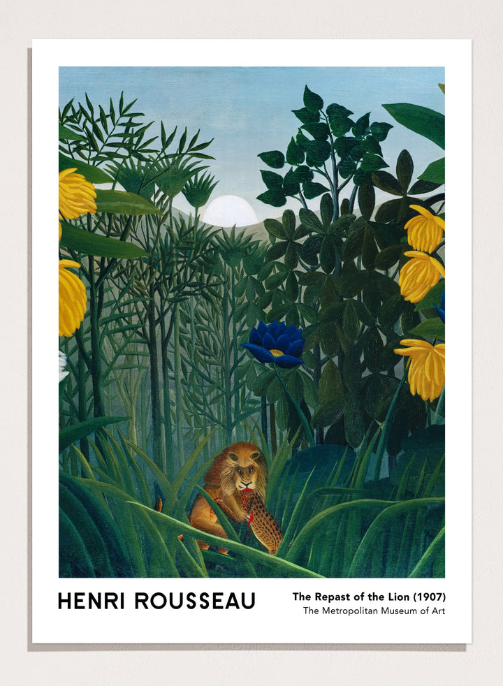 Henri Rousseau The Repast of the Lion 1907 Art Print