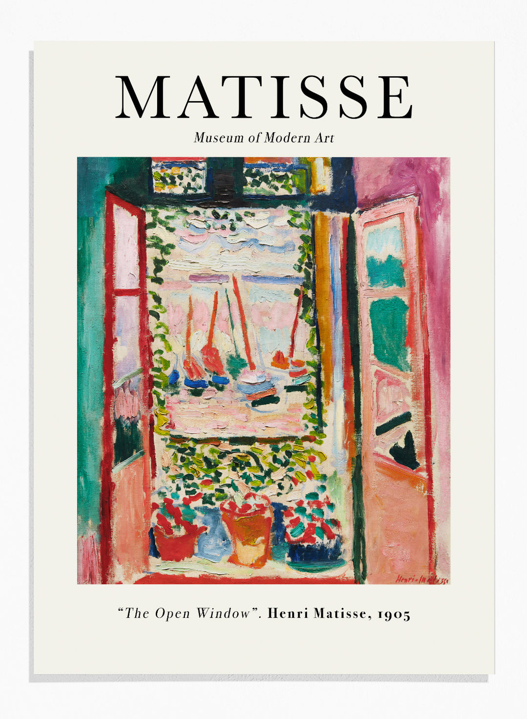 Henri Matisse The Open Window 1905 Art Print