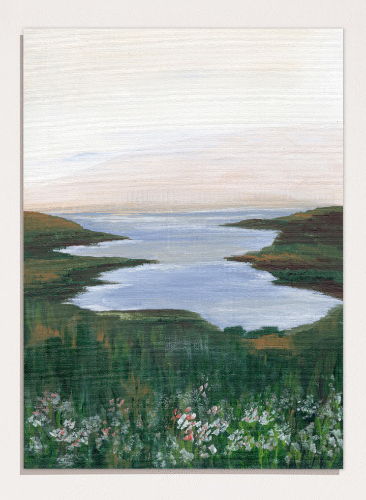 Nikita Jariwala - Wildflower Coast View Art Print