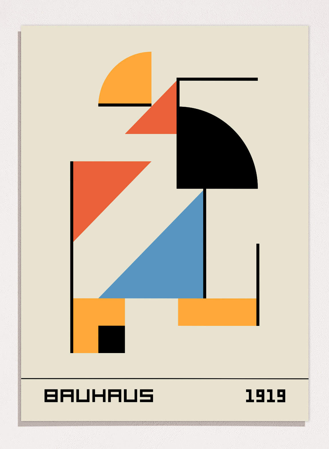 Bauhaus Geometric Shapes 1919 Art Print | Bauhaus Ausstellung