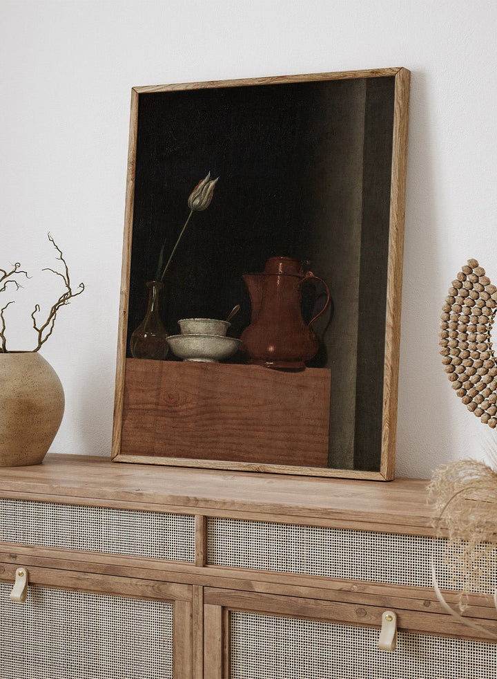 "Still Life with Jug and Tulip" Art Print_Sugar & Canvas