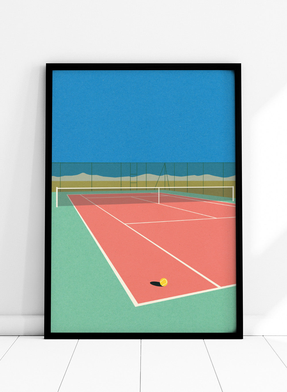 Rosi Feist - Tennis Court In the Desert Art Print