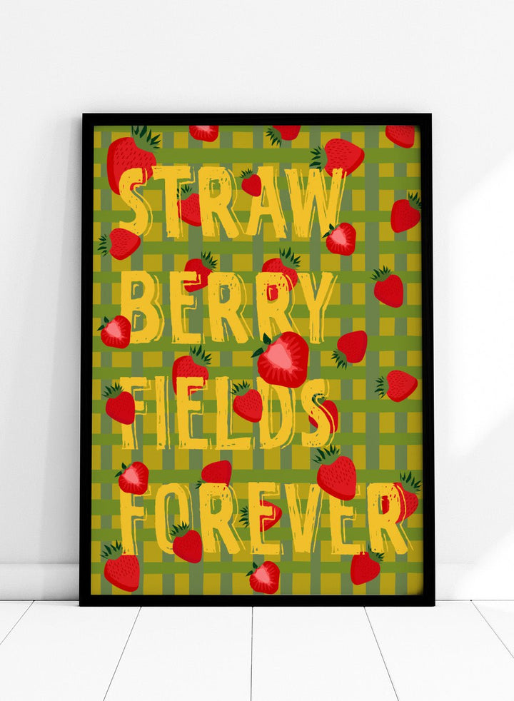 ‘Strawberry Fields’ Aesthetic Art Print_Sugar & Canvas