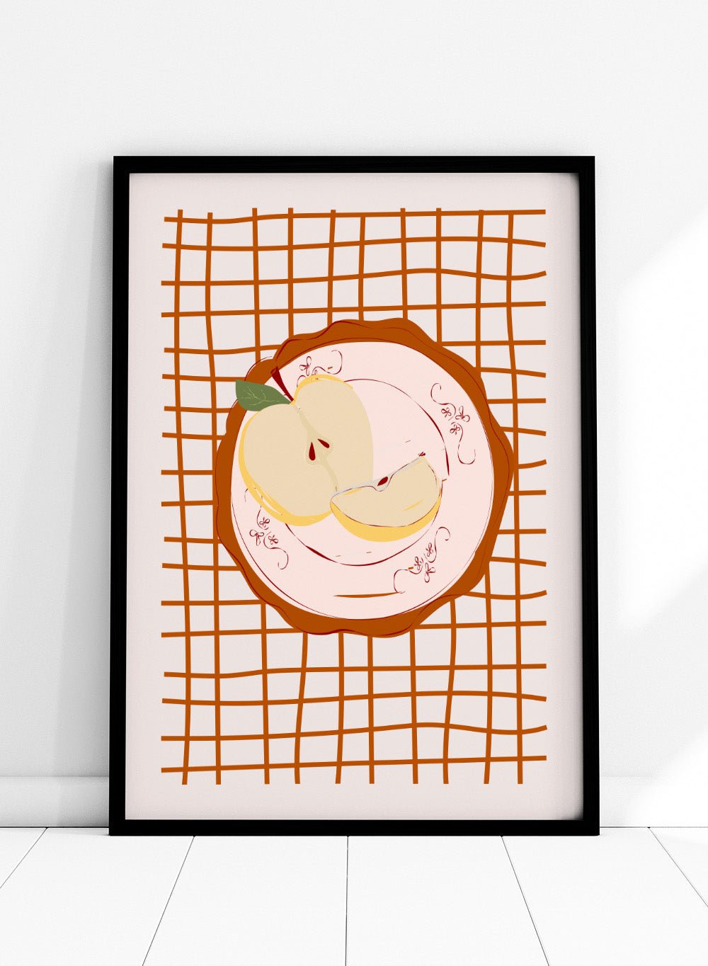 ‘Apple on Porcelain’ Aesthetic Art Print_Sugar & Canvas
