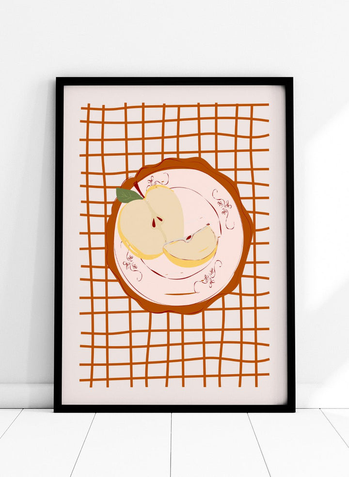 ‘Apple on Porcelain’ Aesthetic Art Print_Sugar & Canvas