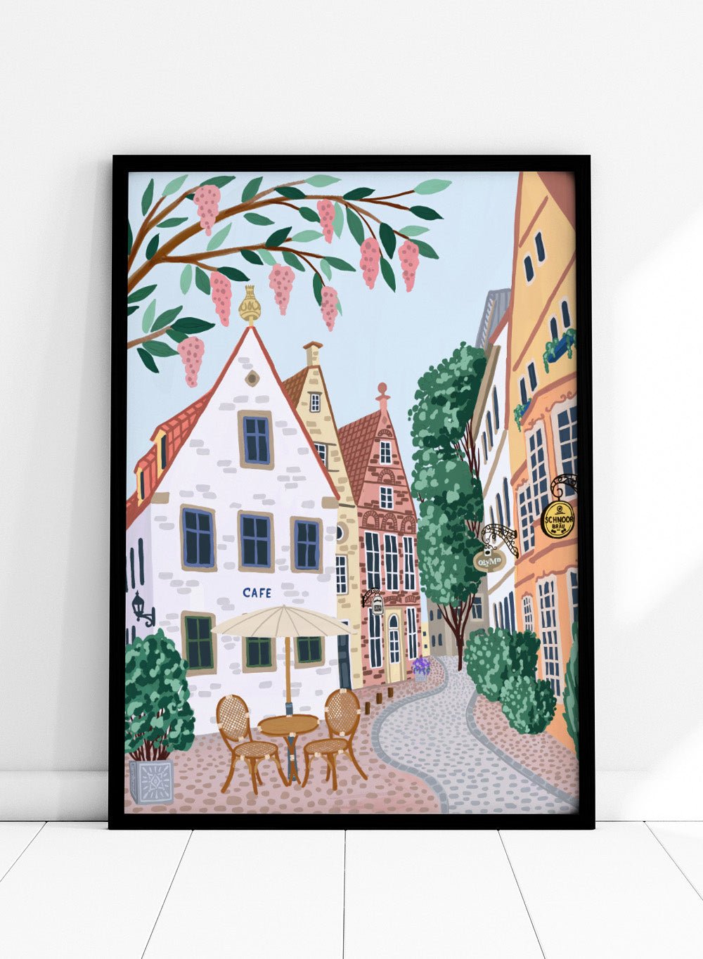 Schnoor Village Germany Travel Art Print_Sugar & Canvas