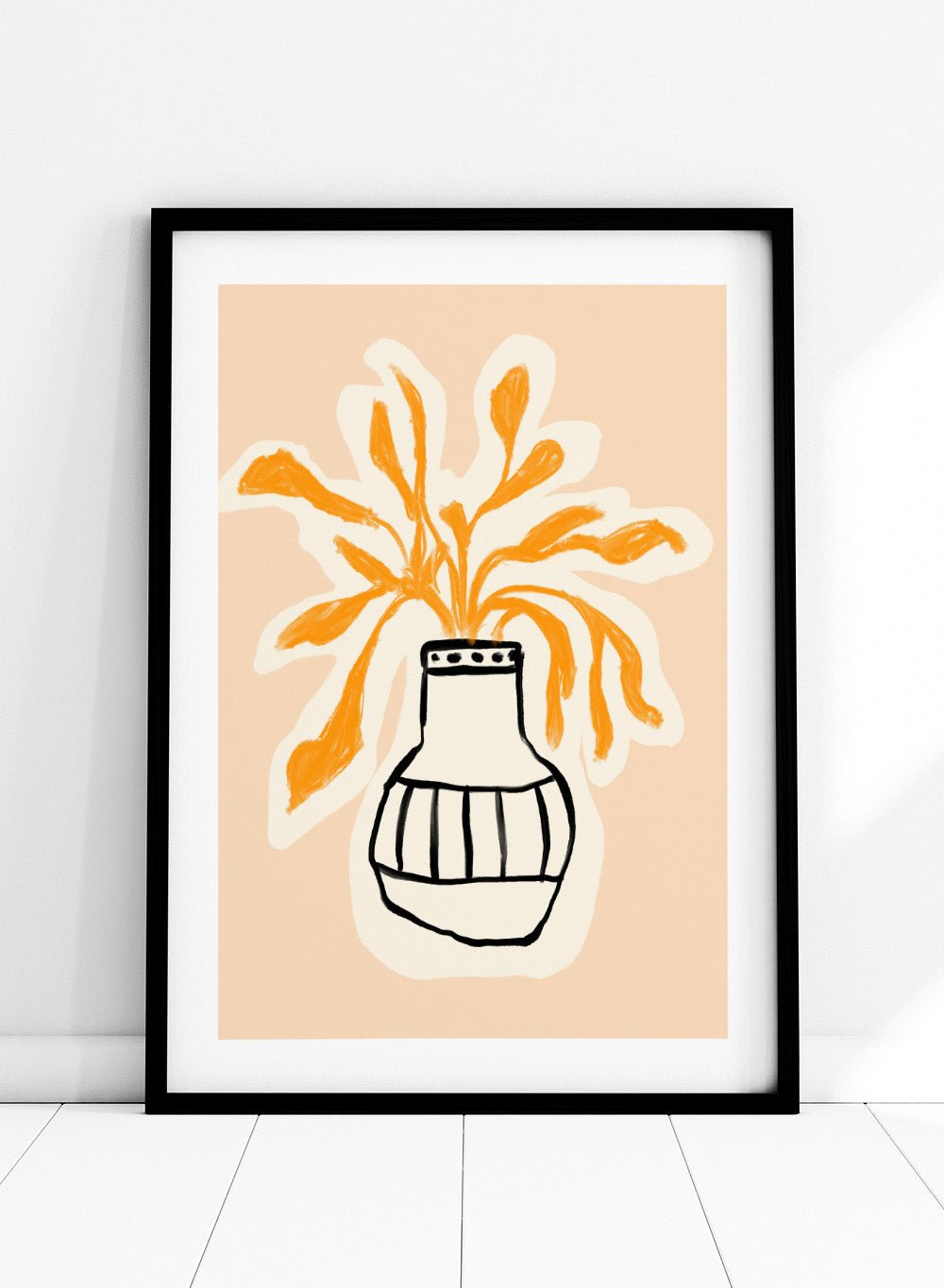 'Tangerine Petals' Aesthetic Art Print_Sugar & Canvas