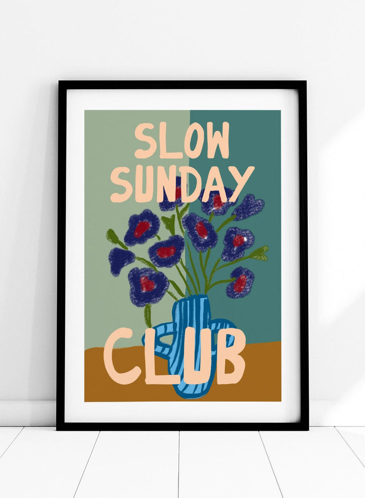 'Sunday in Violet' Aesthetic Art Print_Sugar & Canvas