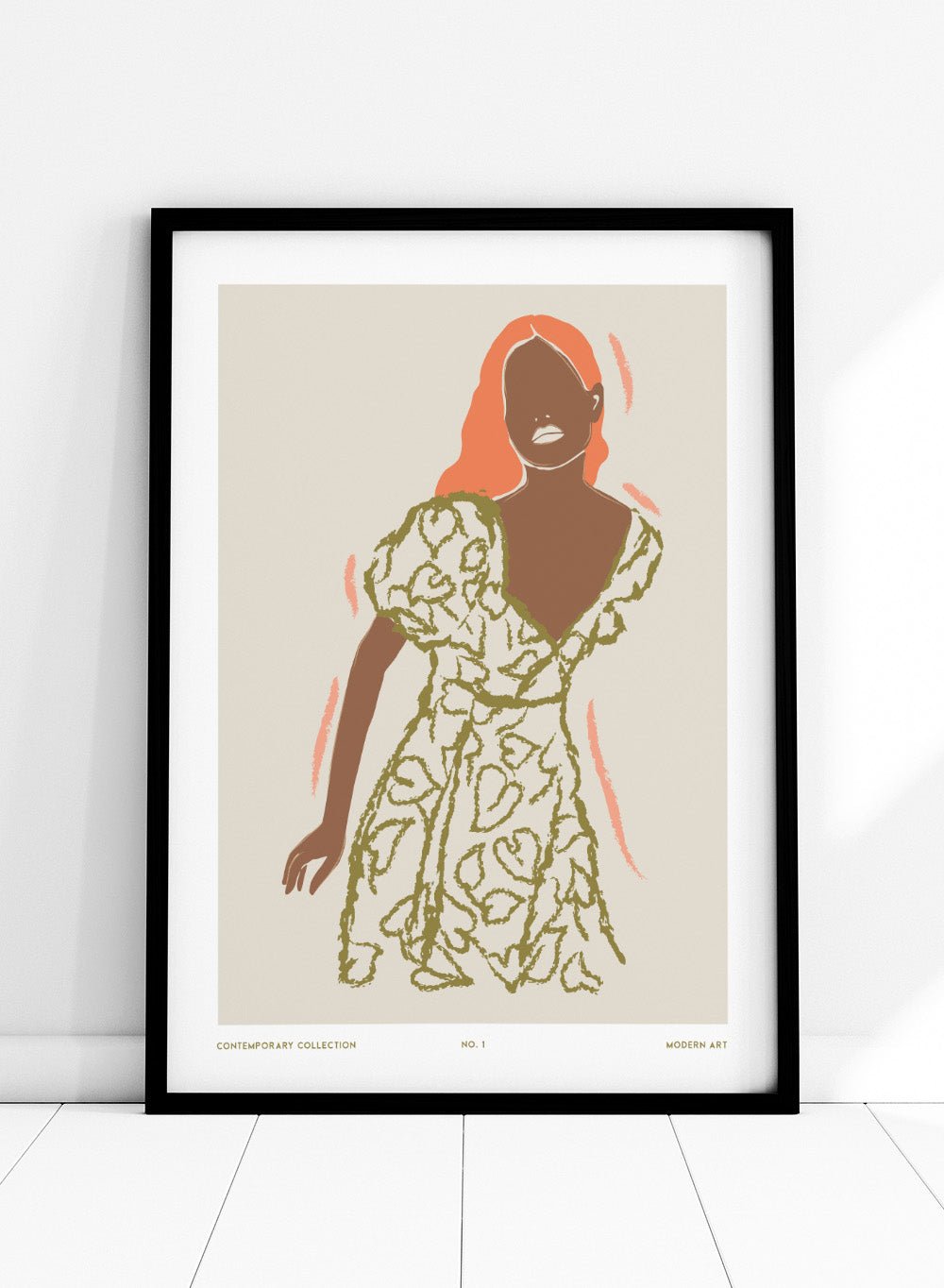 'Floral Figure' Aesthetic Art Print_Sugar & Canvas