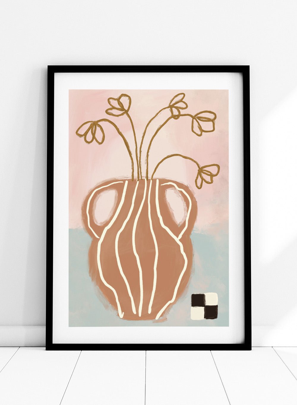 'Terracotta Vase' Aesthetic Art Print_Sugar & Canvas