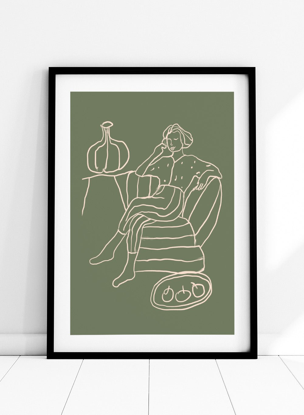 'The Recline' Aesthetic Art Print_Sugar & Canvas