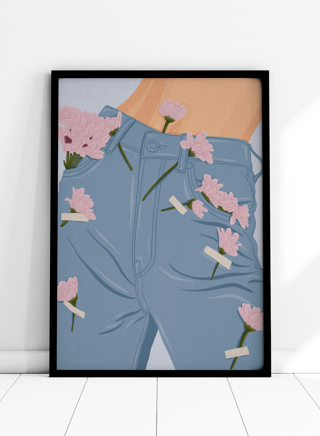 A stylized illustration of a person&